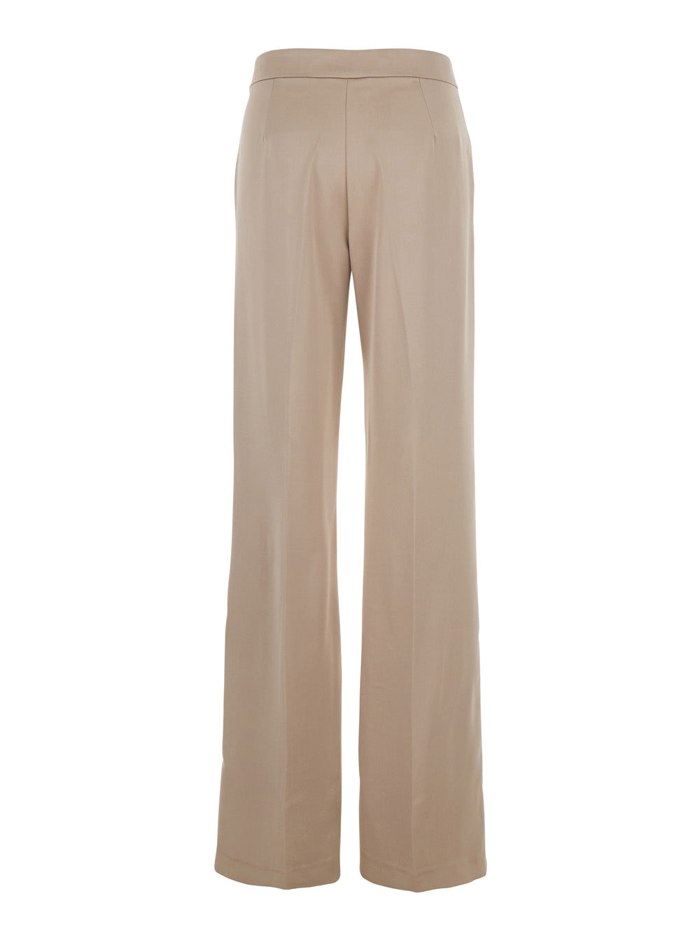 The Andamane Women Beige Pants With Pences On The Front In Tech Fabric Woman by Luosophy