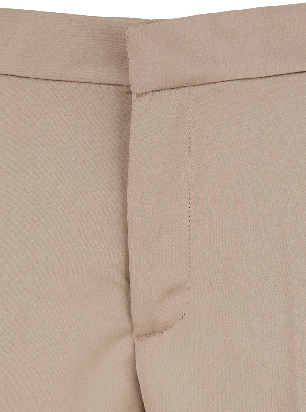 The Andamane Women Beige Pants With Pences On The Front In Tech Fabric Woman by Luosophy