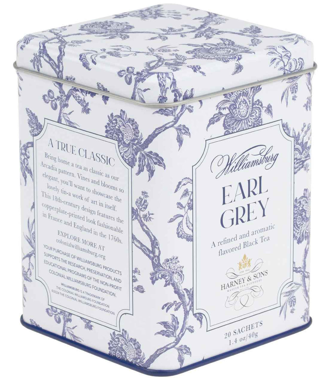 Williamsburg Earl Grey, Tin of 20 Sachets