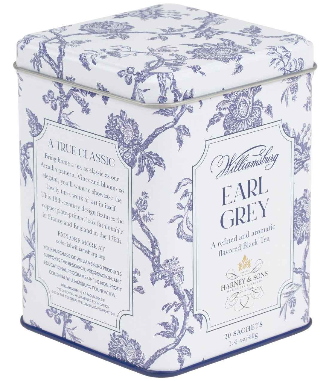 Williamsburg Earl Grey, Tin of 20 Sachets