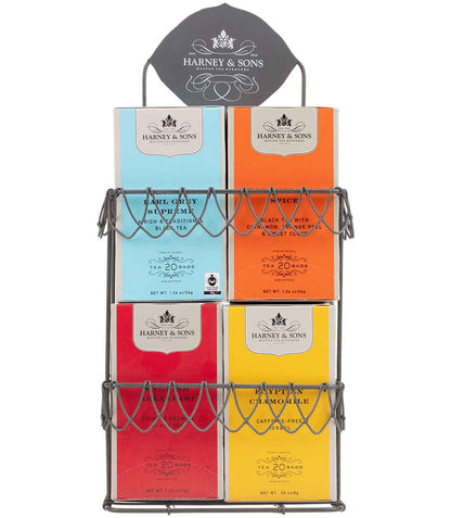 Harney &amp; Sons Display Rack - Decorative Wire, for 4 Premium Teabag Boxes