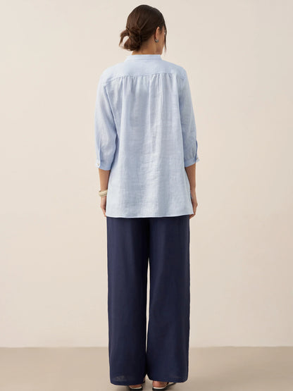 100% Linen Classic Pants LYON by LINTICO