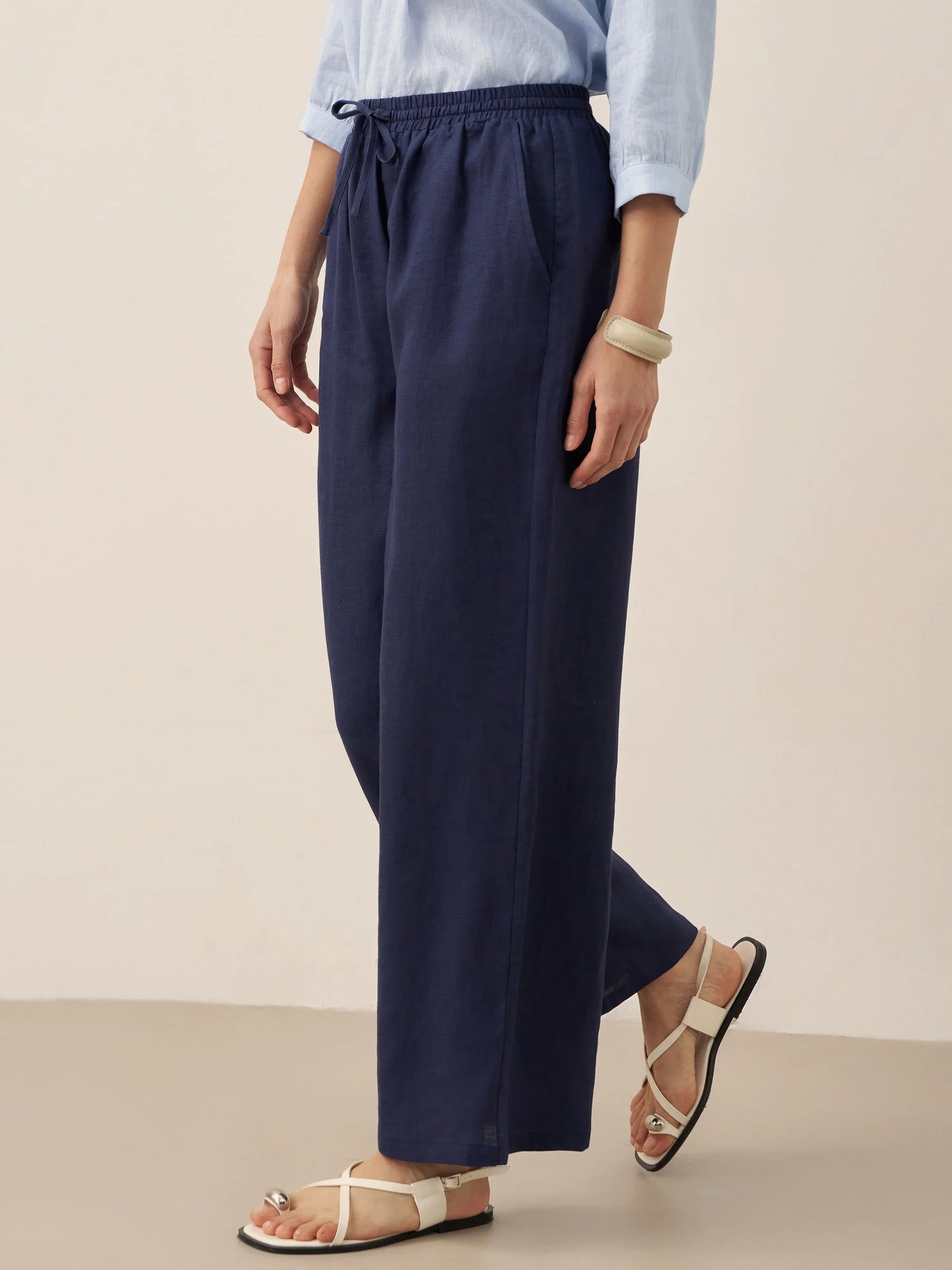 100% Linen Classic Pants LYON by LINTICO