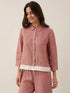 100% Linen Buttoned Closure Color-Blocked Shirt JANICE  DestGlow
