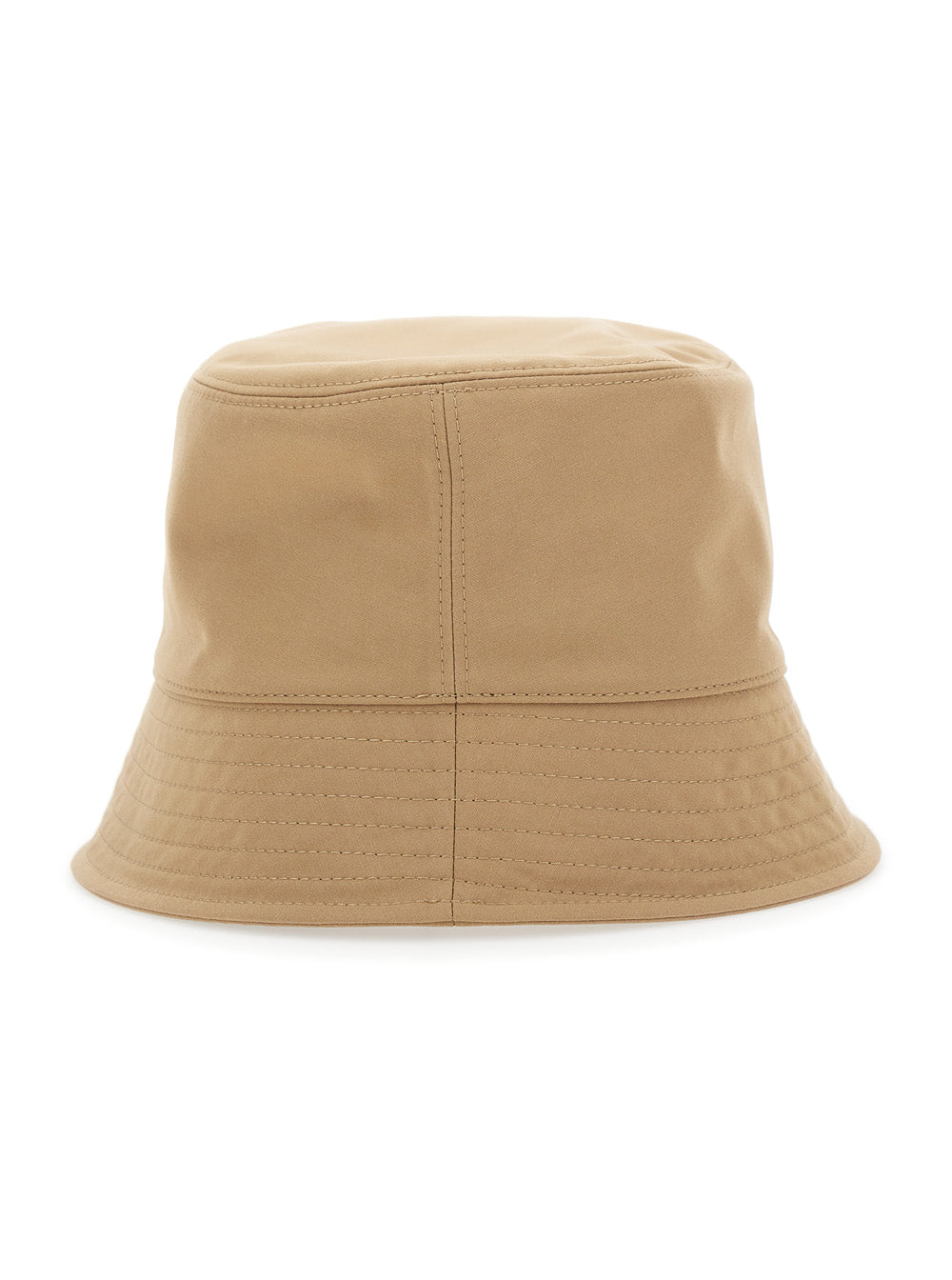 Moncler Women Beige Bucket Hat With Dropped Wide Brim And Logo Patch On The Front In Cotton Blend Woman by Luosophy