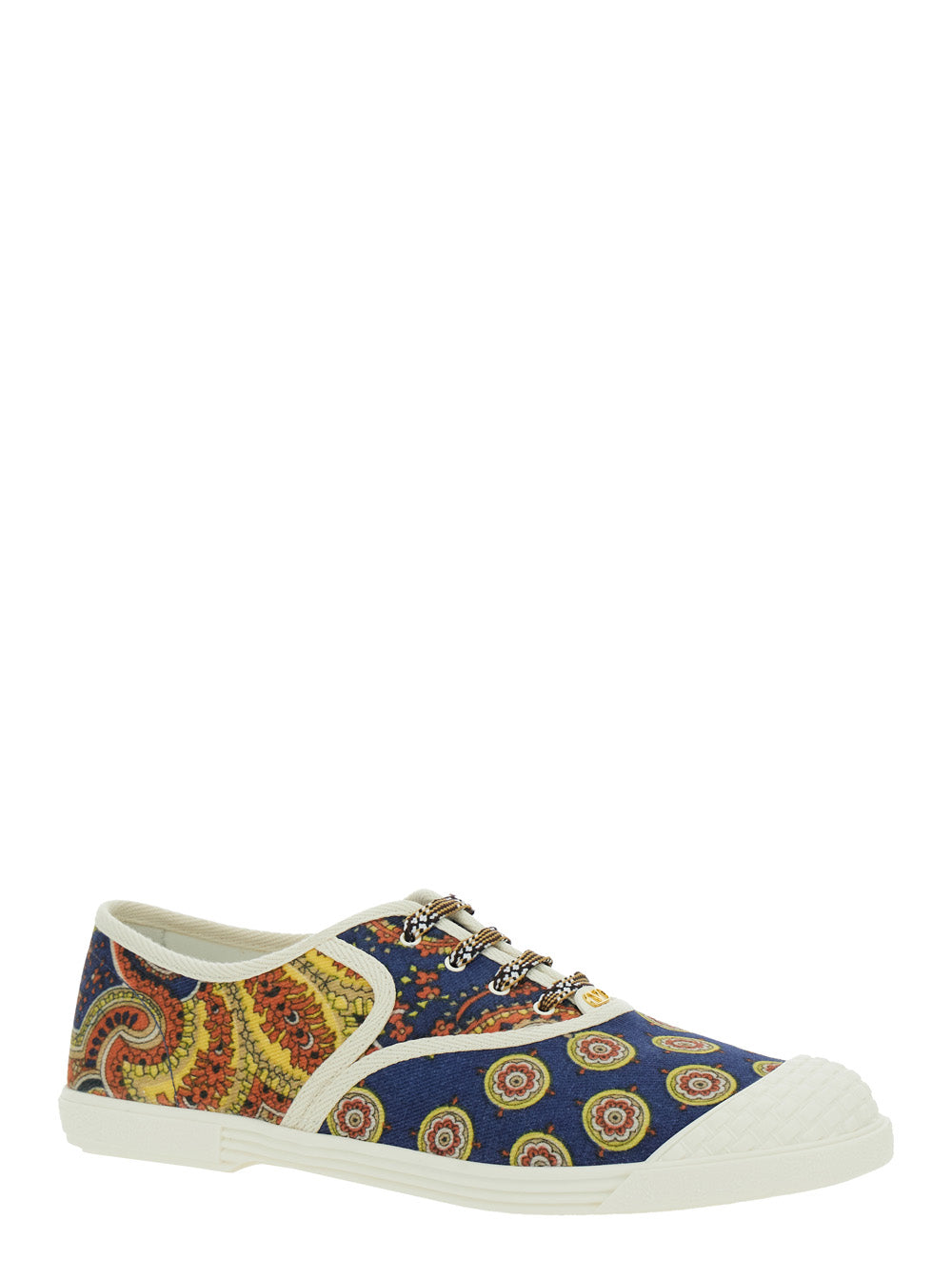 Valentino Garavani Men Multicolor Low Top Sneakerswith All-Over Floral Print In Cotton Man by Luosophy