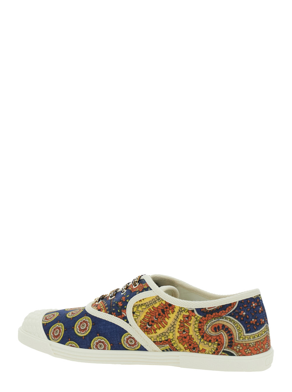 Valentino Garavani Men Multicolor Low Top Sneakerswith All-Over Floral Print In Cotton Man by Luosophy