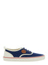 Valentino Garavani Men Blue Low Top Sneakers With Vlogo Patch On The Side In Cotton Man by Luosophy