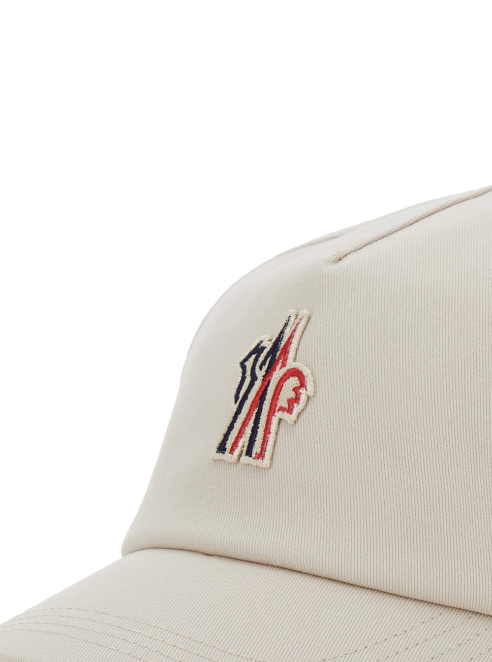 Moncler Grenoble Men Grey Baseball Cap With Logo Embroidery In Cotton Man by Luosophy