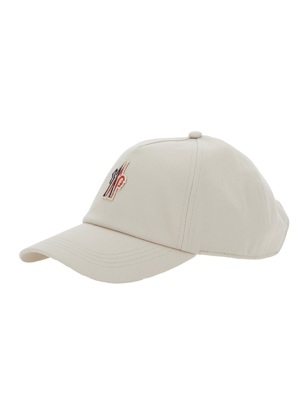 Moncler Grenoble Women White Baseball Cap With Logo Patch On The Front In Cotton Woman by Luosophy