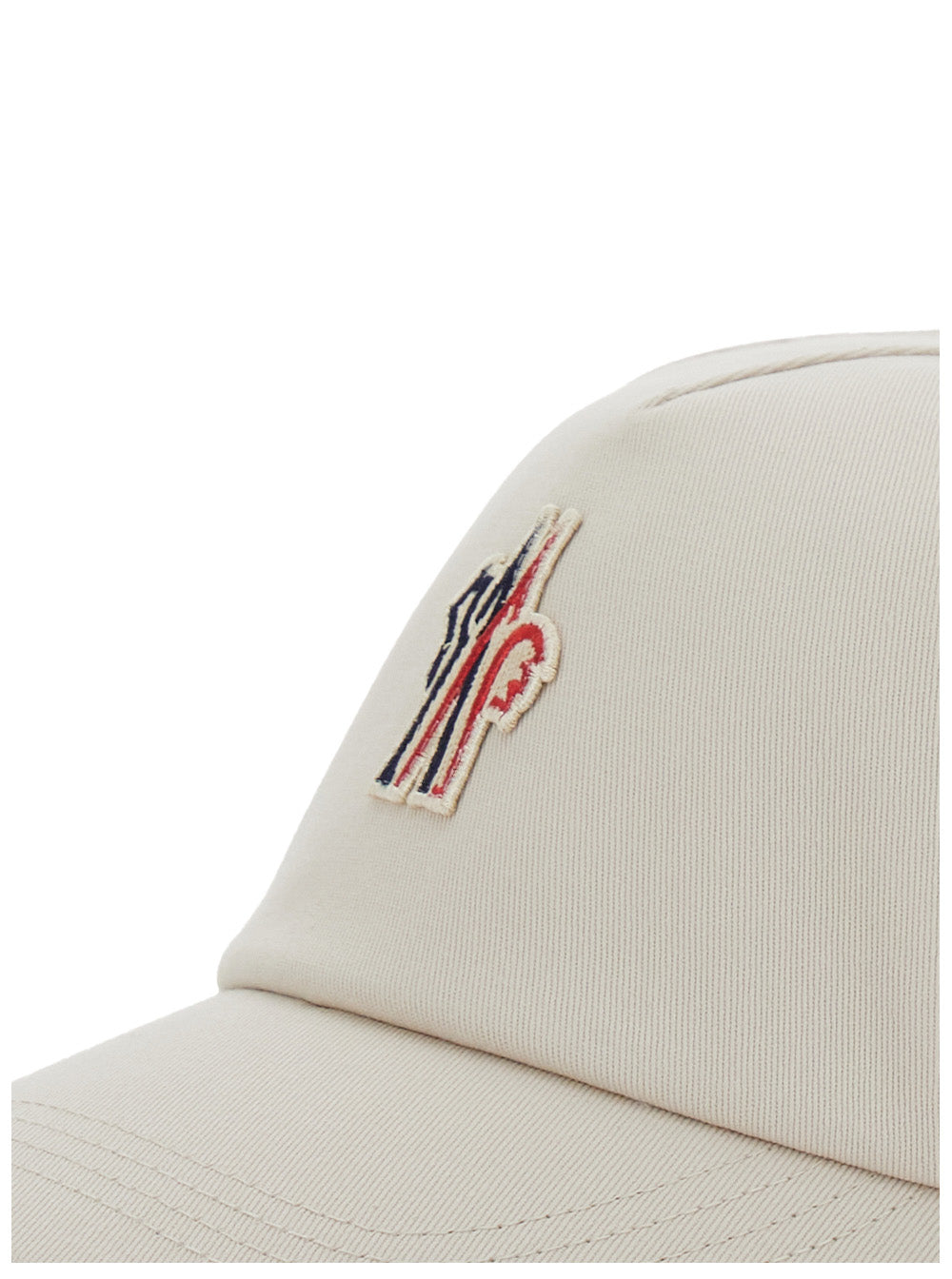 Moncler Grenoble Women White Baseball Cap With Logo Patch On The Front In Cotton Woman by Luosophy