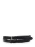 Dolce & Gabbana Men Black Belt With Buckle Closure And Interwoven Design In Leather Man by Luosophy
