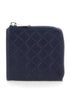 Bottega Veneta Men Blue Wallet With All-Over Intreccio Motif In Leather Man by Luosophy