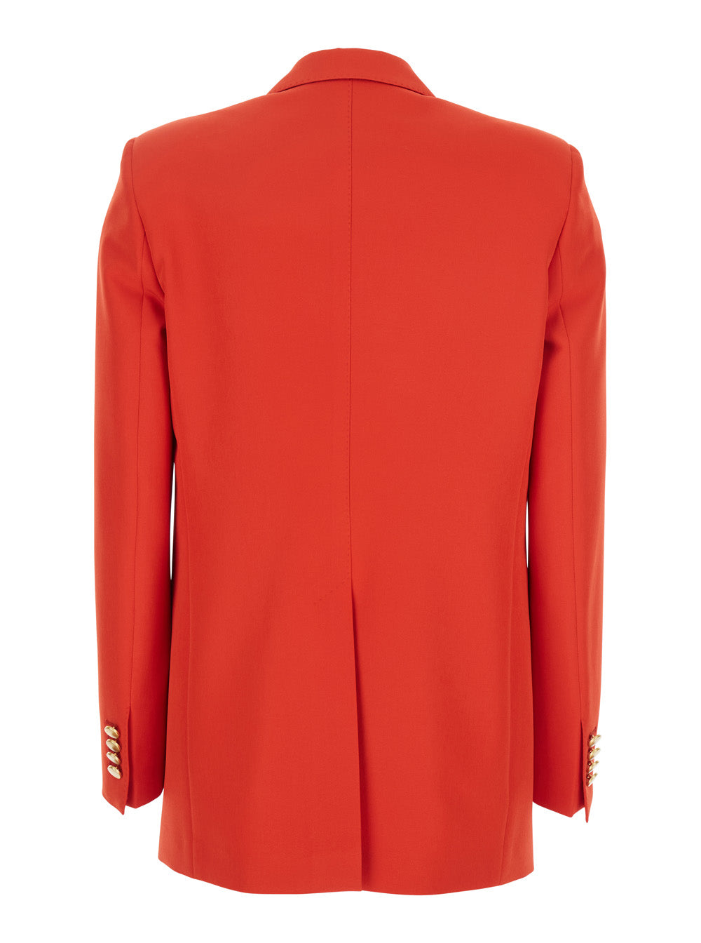 Tagliatore Women Red Double-Breasted Jacket With Classic Lapels In Tech Fabric Woman by Luosophy