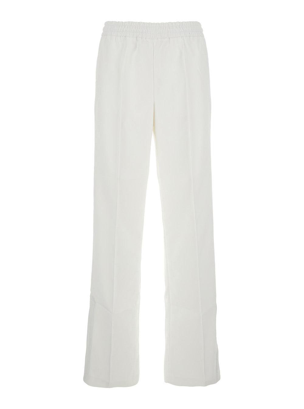 Gucci Women White Pants With Elastic Drawstring Waist In Tech Fabric Woman by Luosophy
