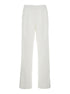 Gucci Women White Pants With Elastic Drawstring Waist In Tech Fabric Woman by Luosophy