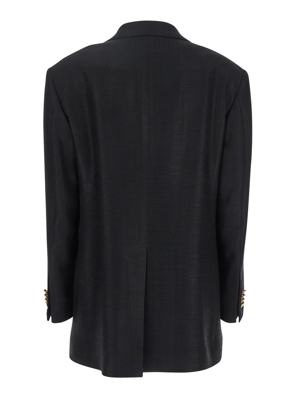 Tagliatore Women Black Jacket With Pointed Lapels And Front Pockets In Viscose Blend Woman by Luosophy