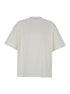 Jil Sander Men White Crewneck T-Shirt With Front Logo Print In Cotton Man by Luosophy