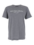 Dolce & Gabbana Men Grey Crewneck T-Shirt With Logo Lettering Print On The Front In Cotton Man by Luosophy