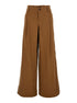 Chloé Women Brown Pants With Belt Loops And Wide Leg In Cotton Woman by Luosophy