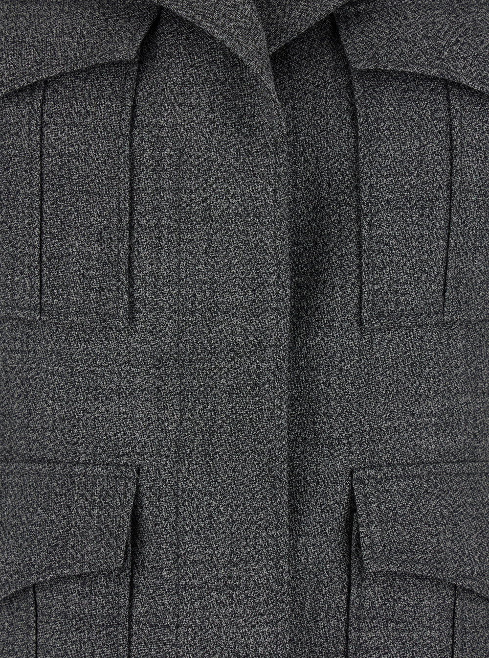 Alexander Mcqueen Women Grey Jacket With Wide Notched Revers In Wool Woman by Luosophy