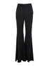 Balenciaga Women Black Pants With Belt Loops And Flared Leg In Viscose Woman by Luosophy