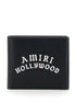 Amiri Men Bi-Fold Wallwt With Logo Lettering On The Front In Leather Man by Luosophy