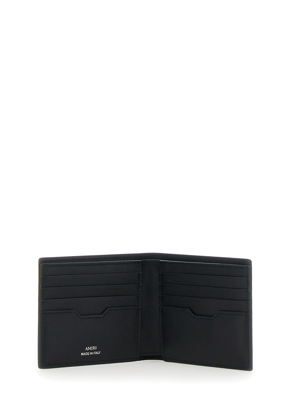 Amiri Men Bi-Fold Wallwt With Logo Lettering On The Front In Leather Man by Luosophy