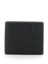 Gucci Men Black Bi-Fold Wallet With Embossed Logo Lettering On The Front In Grained Leather Man by Luosophy