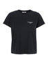 Givenchy Women Black Crewneck T-Shirt With Logo Lettering On Front And Rear In Cotton Woman by Luosophy