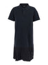 Balenciaga Women Black Layered Dress With Polo Shirt Style Collar And Safety Pin Detail In Cotton Woman by Luosophy
