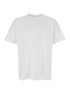 Givenchy Men White Crewneck T-Shirt With Logo Lettering On The Rear In Cotton Man by Luosophy