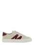 Moncler Women White Low Top Sneakers With Logo Detail On The Side And Logo Patch On The Tongue In Leather Woman by Luosophy