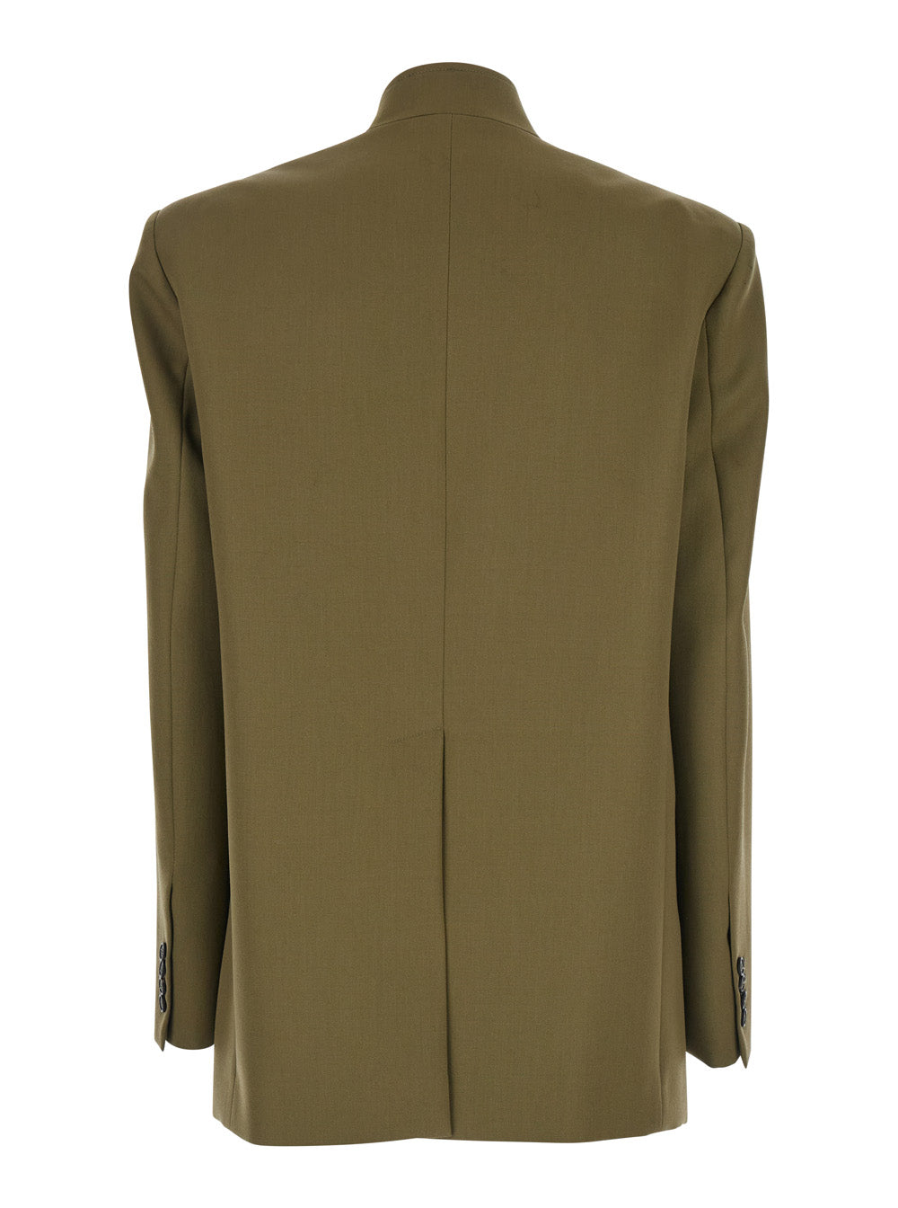 The Attico Women Green Jacket With Asymmetric Closure On The Front In Wool Woman by Luosophy