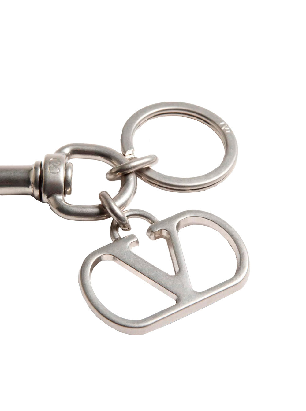 Valentino Garavani Men Metallic Keyring With Vlogo Charm In Brass Man by Luosophy