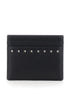 Valentino Garavani Men Black Card Holder With Rockstud Embellishments In Leather Man by Luosophy