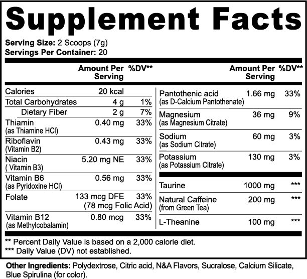 Energy Drink Mix (Cotton Candy)