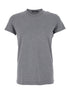 Dolce & Gabbana Men Grey Crewneck T-Shirt With Tonal Logo Lettering Embroidery On The Front In Cotton Stretch Man by Luosophy