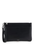 Dolce & Gabbana Men Black Clutch With Removable Wrist Strap And Logo Lettering On The Front In Leather Man by Luosophy