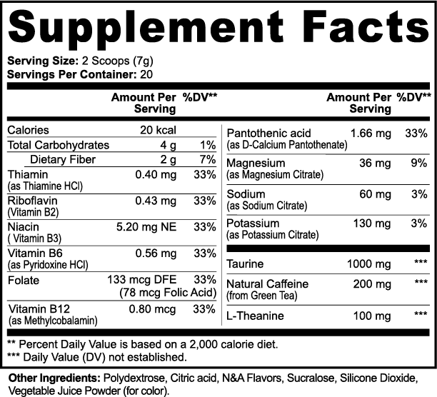 Energy Drink Mix (Melon Creamsicle)