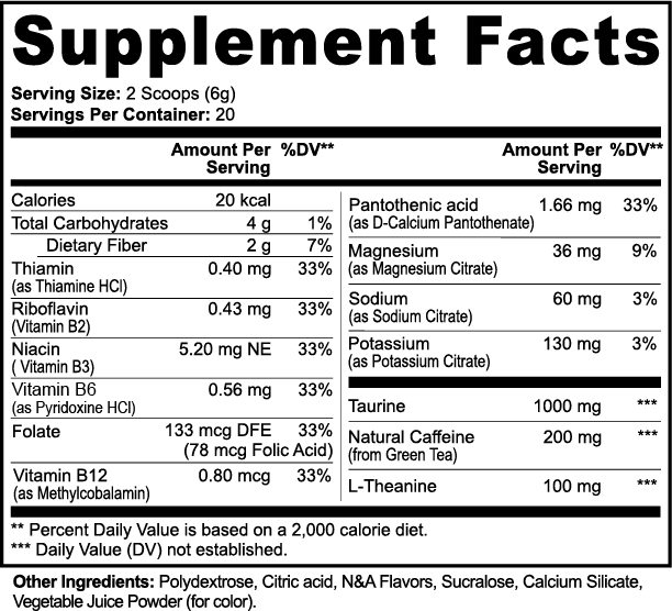 Energy Powder (Yuzu Flavor)