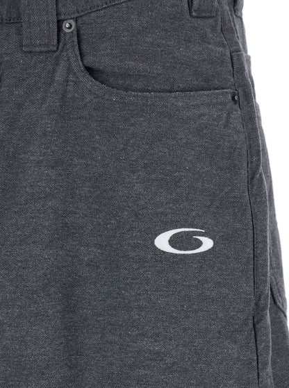 Balenciaga Men Grey Oversize Pants With Logo Detail On The Front And Logo Patch On The Rear In Cotton Man by Luosophy