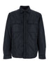 Dsquared2 Men Black Jacket With Classic Collar And Logo Print On The Rear In Tech Fabric Man by Luosophy