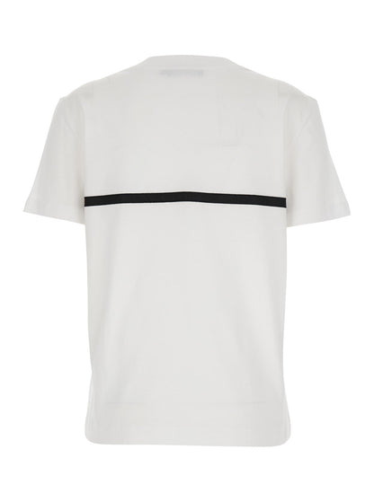 Dolce &amp; Gabbana Women White Crewneck T-Shirt With Logo Print On The Front In Cotton Woman by Luosophy