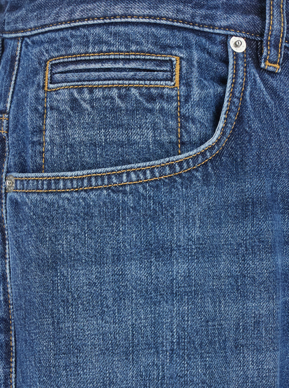 Givenchy Men Blue Five-Pocket Jeans With Logo Patch On The Back In Denim Man by Luosophy