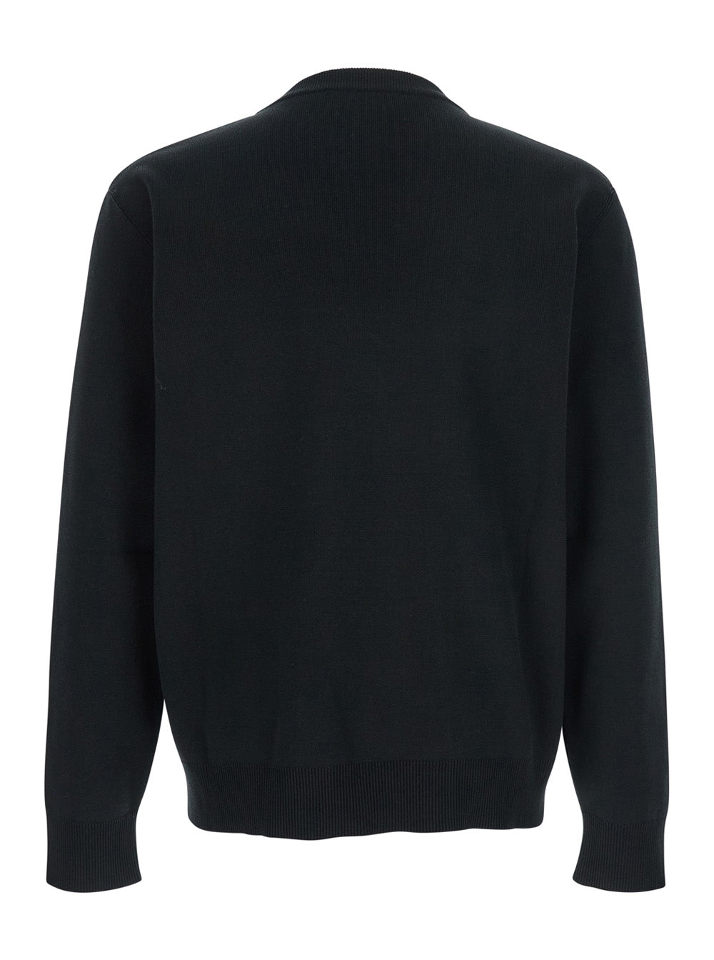 Gucci Men Black Sweater With Logo Lettering On The Front In Wool Man by Luosophy