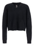 Rick Owens Men Black Sweater With V Neck And Dropped Shoulders In Wool Blend Man by Luosophy