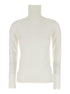 Max Mara Women White High Neck Sweater In Wool Woman by Luosophy
