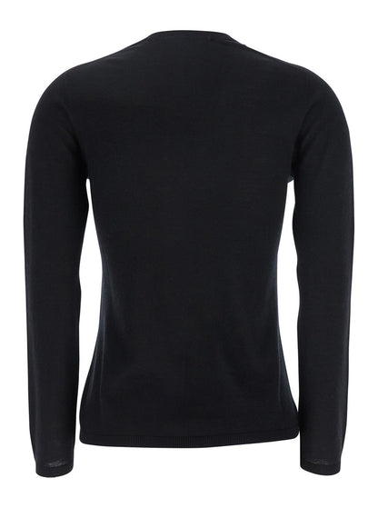 Max Mara Women Black V-Neck Sweater In Cashmere Woman by Luosophy