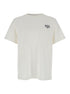 A.P.C. Men White Crewneck T-Shirt With Logo Embroidered On The Front In Cotton Man  DestGlow
